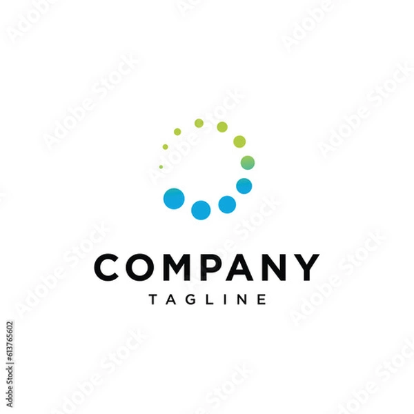 Fototapeta Circle dot logo icon vector template.eps