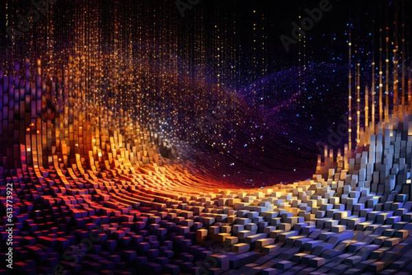 Fototapeta Large Language Models - Generative AI illustration