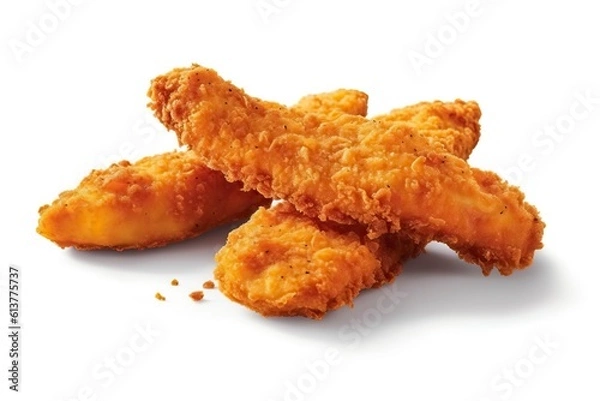 Fototapeta Chicken tenders illustration  Food illustration.Generative AI
