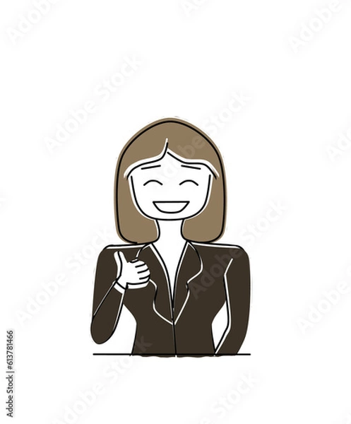 Obraz woman thinking