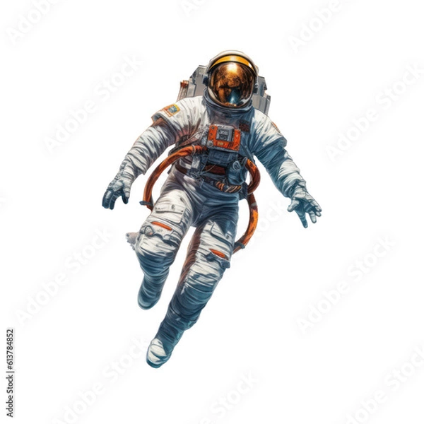 Obraz Astronauta, bez tła, wygenerowane przez AI