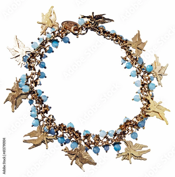 Obraz charm bracelet isolated on white