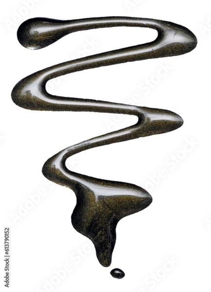 Obraz nail varnish squiggle swatch isolated on white