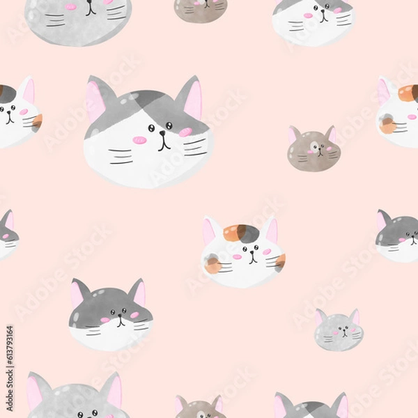 Obraz Pattern Little fat cat