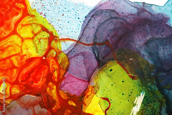 Obraz Alcohol ink abstract texture