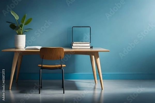 Fototapeta office interior with table and chairs