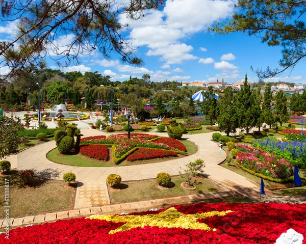 Fototapeta Dalat Flower Gardens