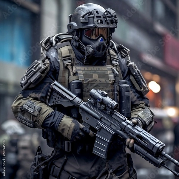 Fototapeta Army Commando - Generative AI