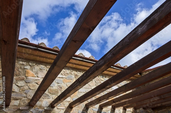 Obraz Wooden pergola