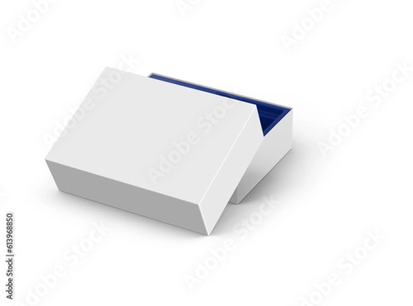 Fototapeta Board Game Packaging Blank Isolated 3D Rendering