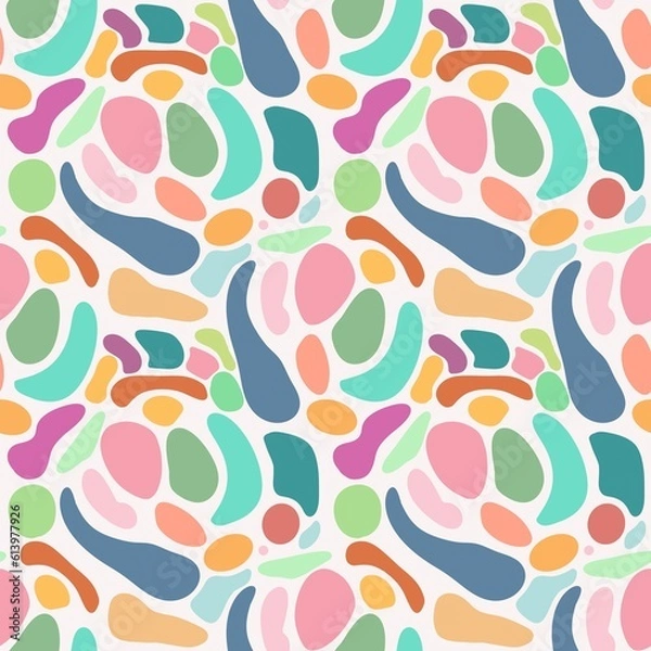 Obraz Jasny streszczenie dla dzieci wzór, wzór dekoracji opakowania książek z tkanin, projekt, jasna abstrakcja, wzór dziecięcy do ubrań, opakowanie zabawek, bezproblemowy wzór