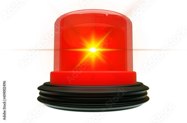 Obraz 3d render object siren alert