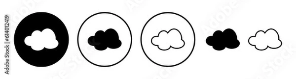 Fototapeta Cloud icon vector. cloud data. cloud services
