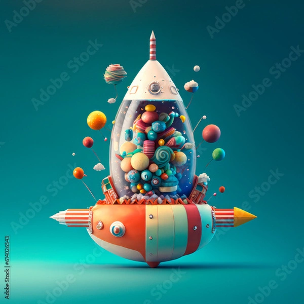 Obraz Candy Spaceship 