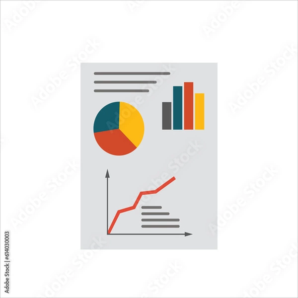 Obraz business graph icon