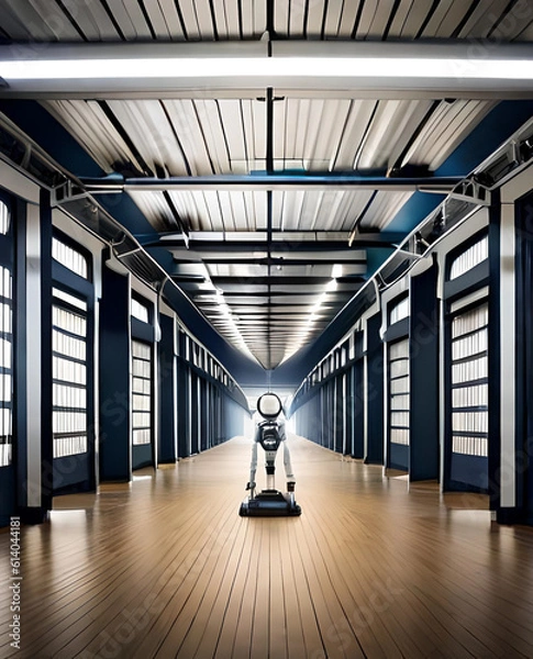 Obraz Robot  in the corridor