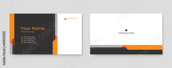 Fototapeta Set of double sided business card templates