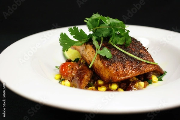 Fototapeta Blackened Salmon