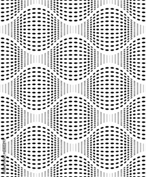 Fototapeta Iridescent Texture with Oval Dots, Vector Seamless Pattern