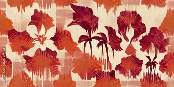 Fototapeta seamless pattern with flowers