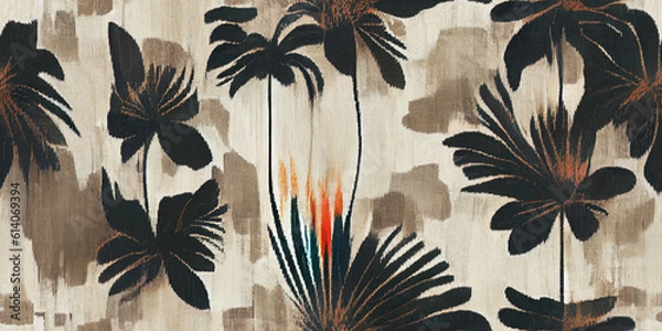 Fototapeta seamless pattern with flowers