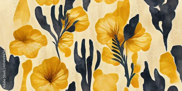 Fototapeta seamless pattern with flowers