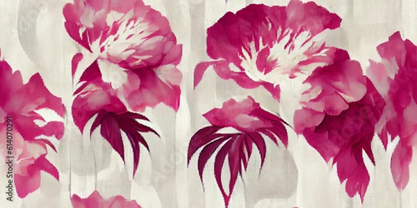 Fototapeta seamless pattern with flowers