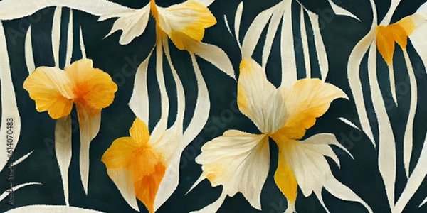 Fototapeta seamless pattern with flowers