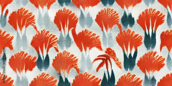 Fototapeta seamless pattern with flowers