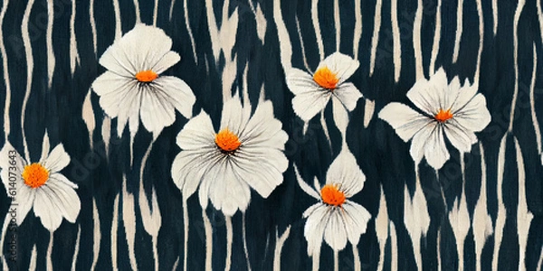 Fototapeta seamless pattern with flowers