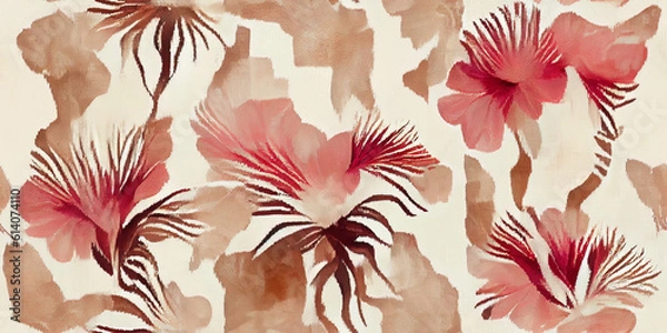 Fototapeta seamless pattern with flowers
