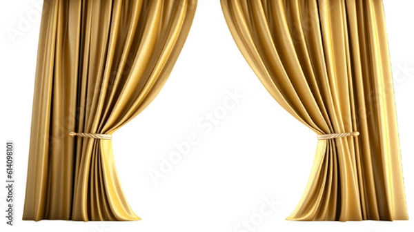 Fototapeta curtain open Generative AI