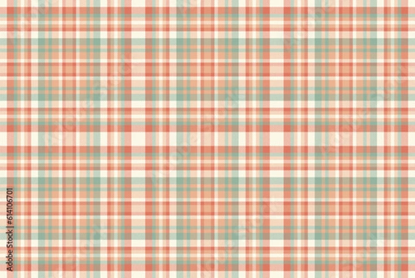 Fototapeta Check tartan plaid of texture pattern fabric with a seamless vector background textile.