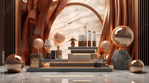 Obraz Gold luxury display background