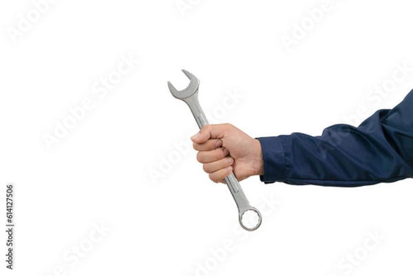 Obraz A man wearing a mechanic's work uniform