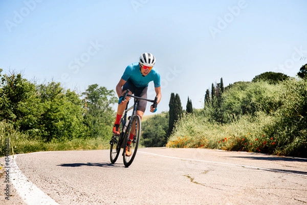 Obraz Rennradfahrer beim sprinten
