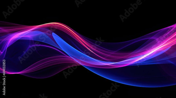 Fototapeta Abstract neon lines for background or wallpaper