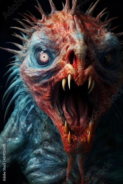 Obraz Terrifying creature for a horror movie