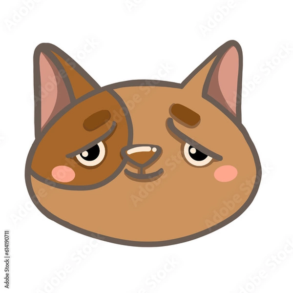 Obraz Cat cute pet animal set  Different type of cats