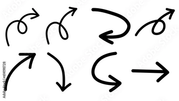 Obraz black and white arrows