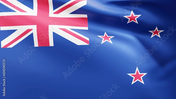 Obraz New Zealand Flag 3d rendering