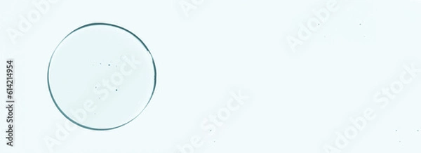 Obraz transparent gel on a white background. Empty space