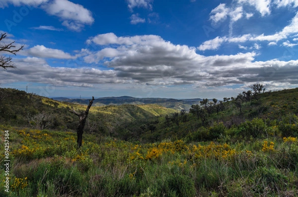 Obraz Algarve Mountain ,landscape with clouds