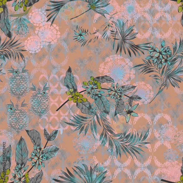 Obraz leaf seamless deisgn