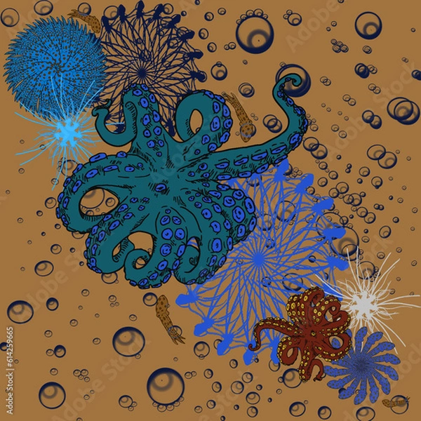 Obraz octopus pattern