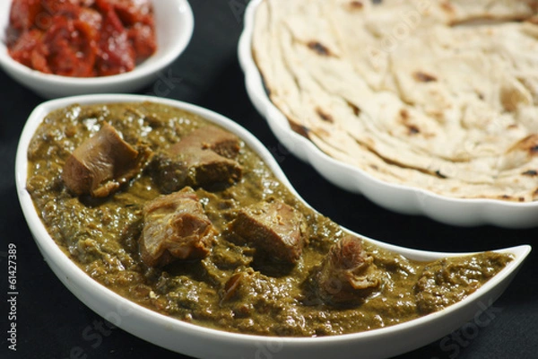 Obraz Saag Mutton it is a north Indian vegetable