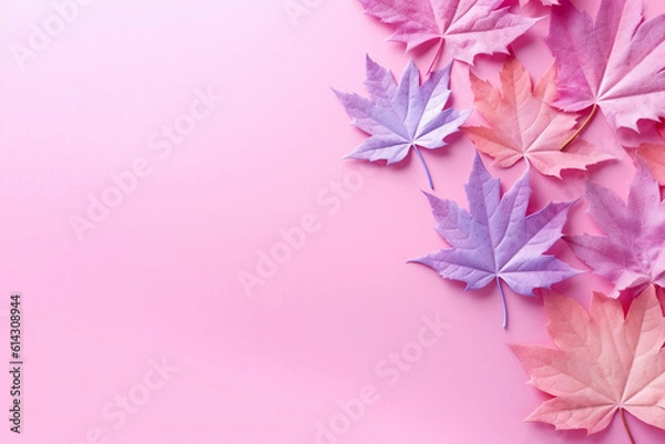 Obraz 컬러풀한 가을 패션 컨셉 파스텔 배경. 인공지능 생성