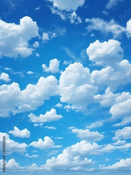 Obraz blue sky and clouds