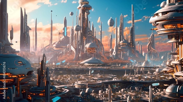 Obraz Future world background