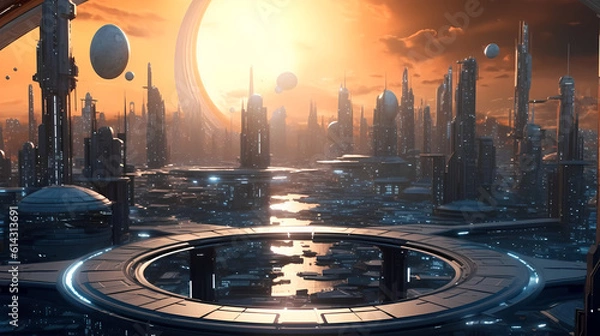 Obraz Future world background